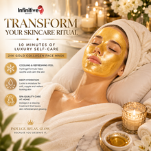 Load image into Gallery viewer, Infinitive Beauty 24K Gold Collagen Crystal Face Mask – Hydrating &amp; Anti-Ageing | Free UK Delivery
