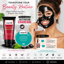 Load image into Gallery viewer, Infinitive Beauty Deep Cleansing Black Face Mask &amp; Rise and Shine Activated Charcoal Teeth Whitening Powder – Free UK Postage