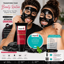 Load image into Gallery viewer, Infinitive Beauty Deep Cleansing Black Face Mask &amp; Rise and Shine Activated Charcoal Teeth Whitening Powder – Free UK Postage