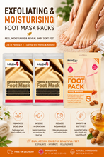 Load image into Gallery viewer, Exfoliating &amp; Moisturising Foot Mask Packs – Free UK Delivery - 3 Pack