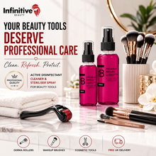 Load image into Gallery viewer, Infinitive Beauty Active Disinfectant Cleaner &amp; Steriliser Spray | Derma Roller &amp; Makeup Brush Cleaner | 50ml &amp; 100ml | Free UK Delivery