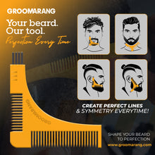 Load image into Gallery viewer, &quot;The Groomarang™&quot; Beard Shaping and Beard Styling Comb