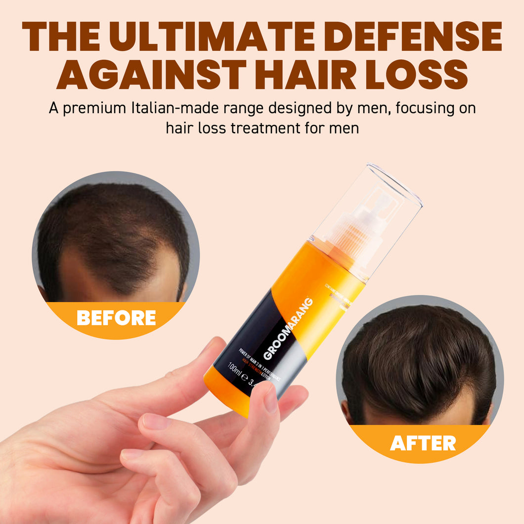 Groomarang 3 in 1 Hair Strengthening & Hair Loss Lotion for Men