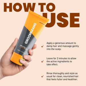 Groomarang Power of Man 3 in 1 'Performance' Hair Loss Shampoo - 200ml