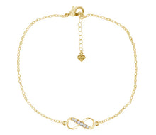 Load image into Gallery viewer, Diamond Style London - Gold Plated Infinity Anklet (Item code: Infinityanklgold)