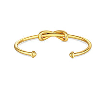 Load image into Gallery viewer, Diamond Style London - Infinity Cuff Bangle in Gold Plating (Item code: Infinitycuffgold)