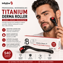 Load image into Gallery viewer, Infinitive Beauty 540 Derma Roller in Titanium Alloy  - Unisex