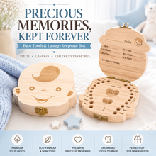 Load image into Gallery viewer, Baby Boys &amp; Girls Keepsake Tooth and Lanugo Rustic Box | Free UK Delivery
