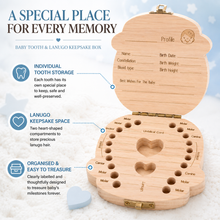Load image into Gallery viewer, Baby Boys &amp; Girls Keepsake Tooth and Lanugo Rustic Box | Free UK Delivery