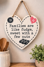 Load image into Gallery viewer, Hanging Heart Shaped Wooden Wall Plaques