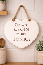 Load image into Gallery viewer, Hanging Heart Shaped Wooden Wall Plaques
