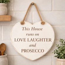 Load image into Gallery viewer, Hanging Heart Shaped Wooden Wall Plaques