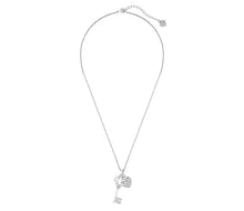 Load image into Gallery viewer, Diamond Style London - Lock and Key Pendant in Rhodium Plating (Item code: Lockandkeypen)