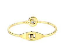 Load image into Gallery viewer, Diamond Style London - Love Language Bangle in Gold Plating