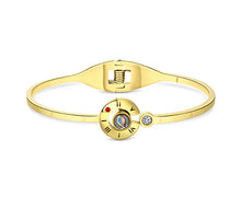 Load image into Gallery viewer, Diamond Style London - Love Language Bangle in Gold Plating