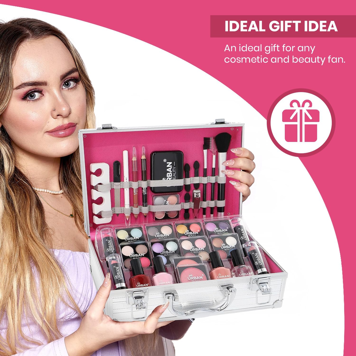 64pc vanity Case - Love Urban Beauty Essentials – Forever Cosmetics