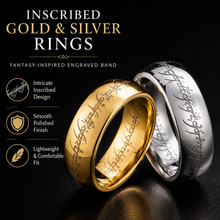 Load image into Gallery viewer, Lord of the Rings - Gold Ring and Silver Ring