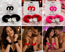 Load image into Gallery viewer, Adult - Loving Joy Furry Handcuffs in Black, Red or Pink!