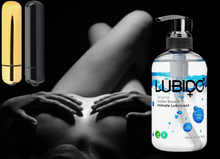 Load image into Gallery viewer, Adult - Loving Joy 10 Function Bullet Vibrator (Gold or Black) + Lubido Lube (250ml or 500ml) – FREE UK Delivery