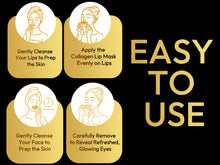 Load image into Gallery viewer, Gold Collagen &amp; Hyaluronic Face Mask, Eye Mask &amp; Lip Mask Bundles