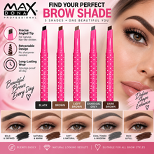 Load image into Gallery viewer, Maxdona Professional Retractable Eyebrow Pencil - Pink | Precision &amp; Long-Lasting Eyebrow Definition | Free UK Postage