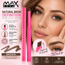 Load image into Gallery viewer, Maxdona Professional Retractable Eyebrow Pencil - Pink | Precision &amp; Long-Lasting Eyebrow Definition | Free UK Postage