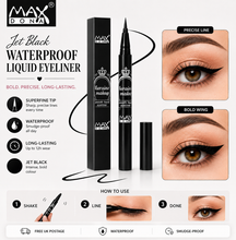 Load image into Gallery viewer, Maxdona Jet Black Waterproof Liquid Eyeliner | Long-Lasting Precision | Free UK Postage