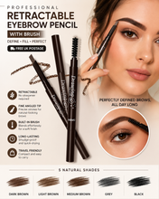 Load image into Gallery viewer, Professional Retractable Eyebrow Pencil with Brush – Free UK Postage