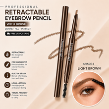 Load image into Gallery viewer, Professional Retractable Eyebrow Pencil with Brush – Free UK Postage