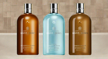 Load image into Gallery viewer, Molton Brown Woody &amp; Aromatic Bath &amp; Shower Gel Body Care Gift Set - x3 300ml Bottles