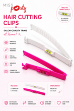 Load image into Gallery viewer, Miss Pouty Hair Cutting Clips &amp; Optional Scissors Kit