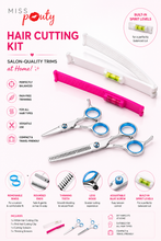 Load image into Gallery viewer, Miss Pouty Hair Cutting Clips &amp; Optional Scissors Kit