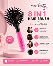 Load image into Gallery viewer, Miss Pouty 360° AmazeBall 8-in-1 Hairbrush | Fast Drying &amp; Detangling | Free UK Delivery