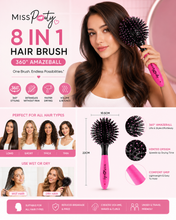 Load image into Gallery viewer, Miss Pouty 360° AmazeBall 8-in-1 Hairbrush | Fast Drying &amp; Detangling | Free UK Delivery