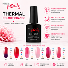 Load image into Gallery viewer, Miss Pouty Gel Polish 10ml – Vibrant Gel Polish Colour &amp; Thermal Colour Change Magic with Free UK Delivery