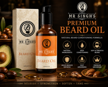 Load image into Gallery viewer, Mr Singh's Beard Oil 100ml – Premium Natural Blend for a Softer, Healthier Beard – Free UK Delivery
