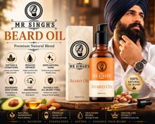Load image into Gallery viewer, Mr Singh's Beard Oil 100ml – Premium Natural Blend for a Softer, Healthier Beard – Free UK Delivery