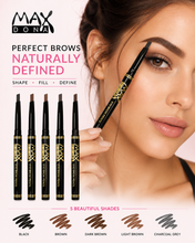 Load image into Gallery viewer, Maxdona Professional Retractable Eyebrow Pencil | Precision &amp; Long-Lasting Eyebrow Definition | Free UK Postage