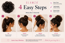 Load image into Gallery viewer, Messy Hair Scrunchie – Instant Volume &amp; Effortless Styling | Free UK Delivery