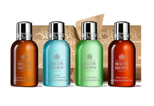 Load image into Gallery viewer, Molton Brown 4pc Gold Cracker - Woody and Aromatic Aromas