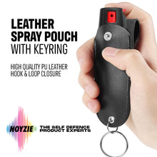 Load image into Gallery viewer, Noyzie Self Defence Spray Keychain 15ml – UK Legal Personal Safety Spray with Red Dye &amp; UV Marker &amp; Optional Carry Pouch
