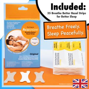 Acusnore Anti Snore 'Breathe Better' Nasal Strips