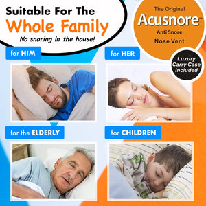 Acusnore Air Flow Nose Vents - Stop Snoring & Breathe Better | Free UK Delivery