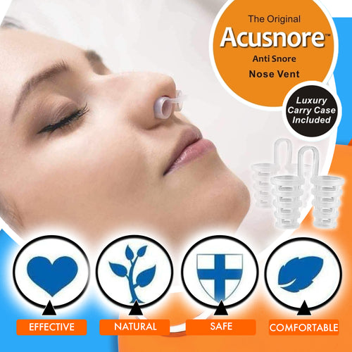 Acusnore Air Flow Nose Vents - Stop Snoring & Breathe Better | Free UK Delivery