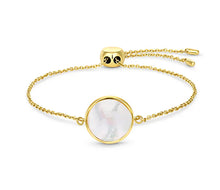 Load image into Gallery viewer, Diamond Style London - Pearl Clover Bracelet in Gold Plating (Item code: Pearlcloverbragold)