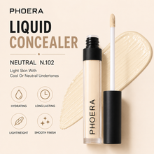 Load image into Gallery viewer, Phoera Concealer Full Coverage Liquid – Flawless, Long-Lasting &amp; Hydrating – Free UK Delivery