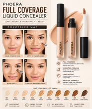 Load image into Gallery viewer, Phoera Concealer Full Coverage Liquid – Flawless, Long-Lasting &amp; Hydrating – Free UK Delivery