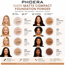 Load image into Gallery viewer, PHOERA Sheer Matte Compact Foundation Powder – Free UK Delivery
