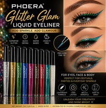 Load image into Gallery viewer, Phoera Glitter Glam Liquid Eyeliner – Free Postage!
