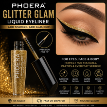 Load image into Gallery viewer, Phoera Glitter Glam Liquid Eyeliner – Free Postage!